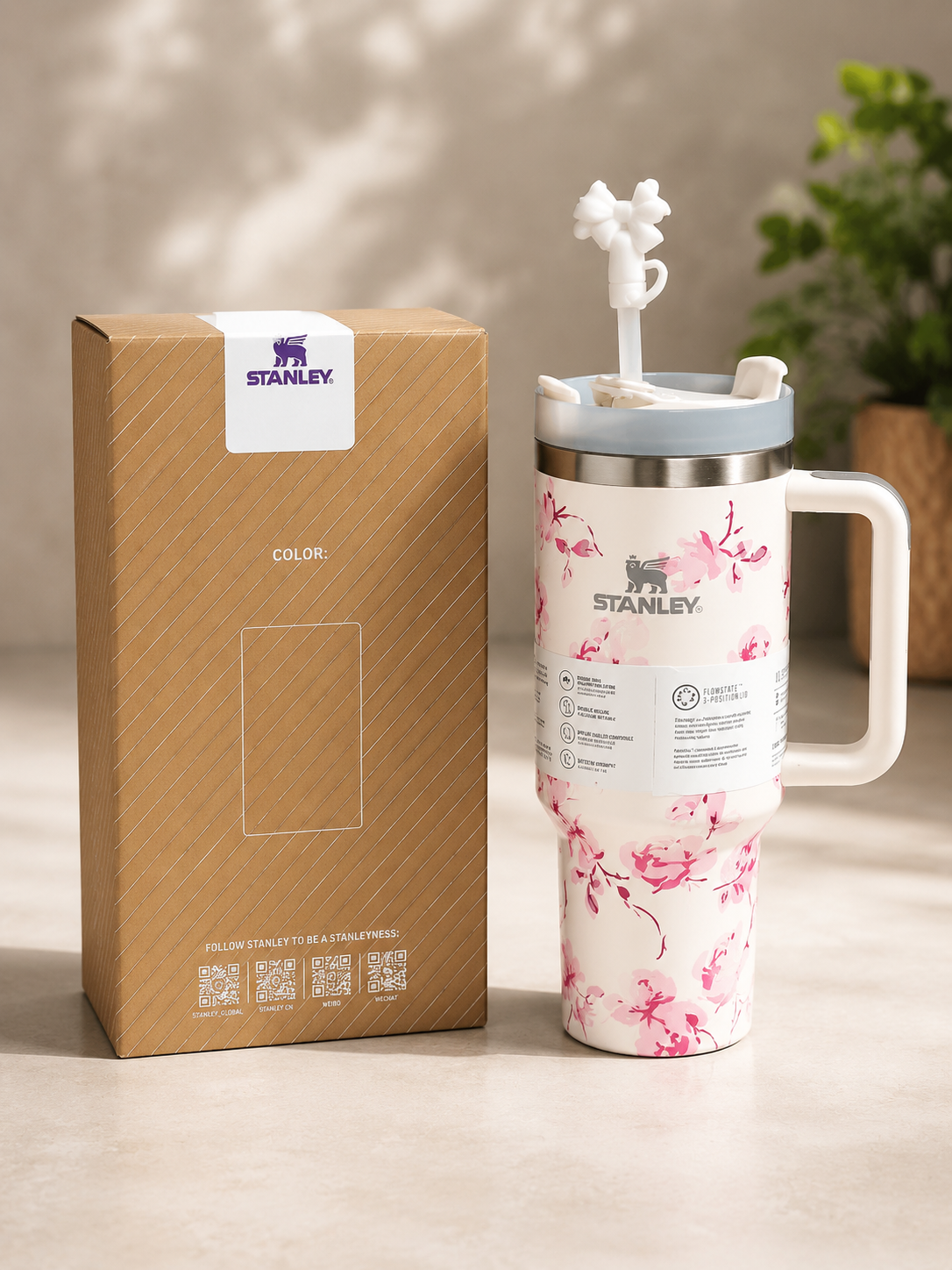 Stanley 40oz Insulated Tumbler with Handle and Straw