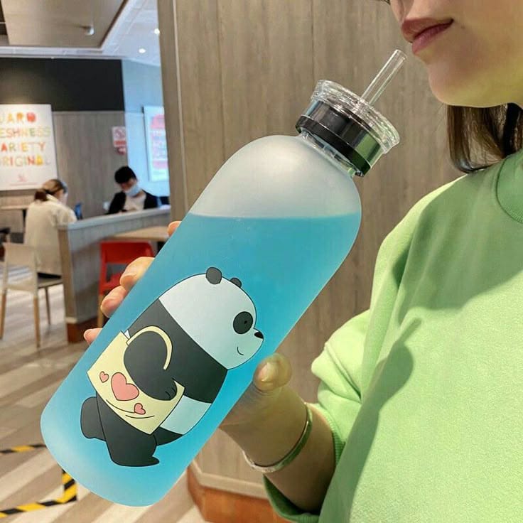 We Bare Bears Panda Water Bottle, 1000ml