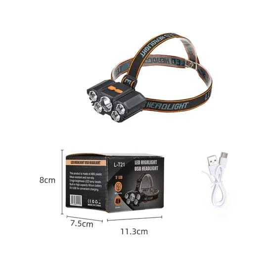 L T21 USB Rechargeable LED Headlight