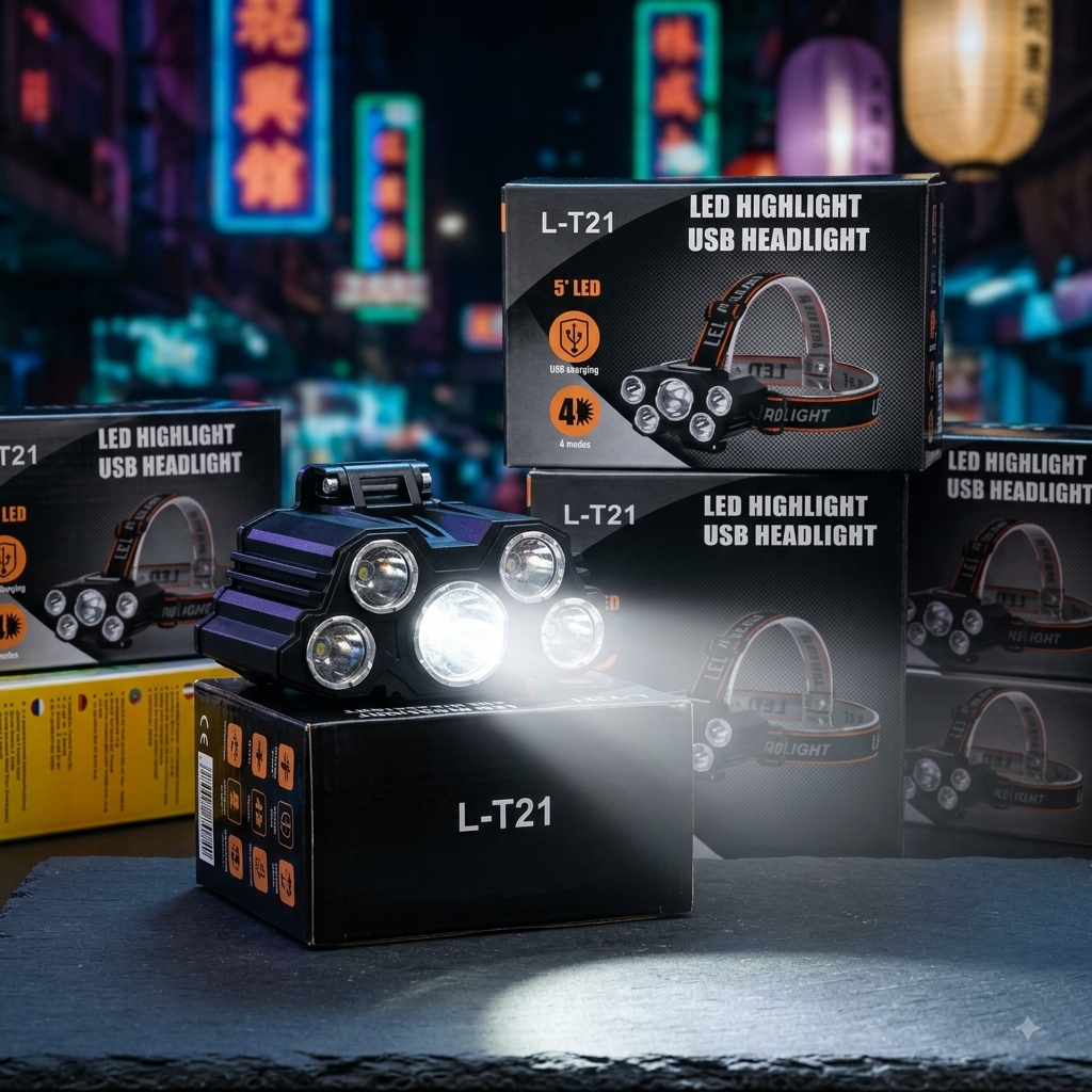 L T21 USB Rechargeable LED Headlight