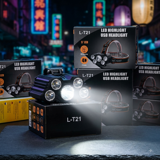 L T21 USB Rechargeable LED Headlight