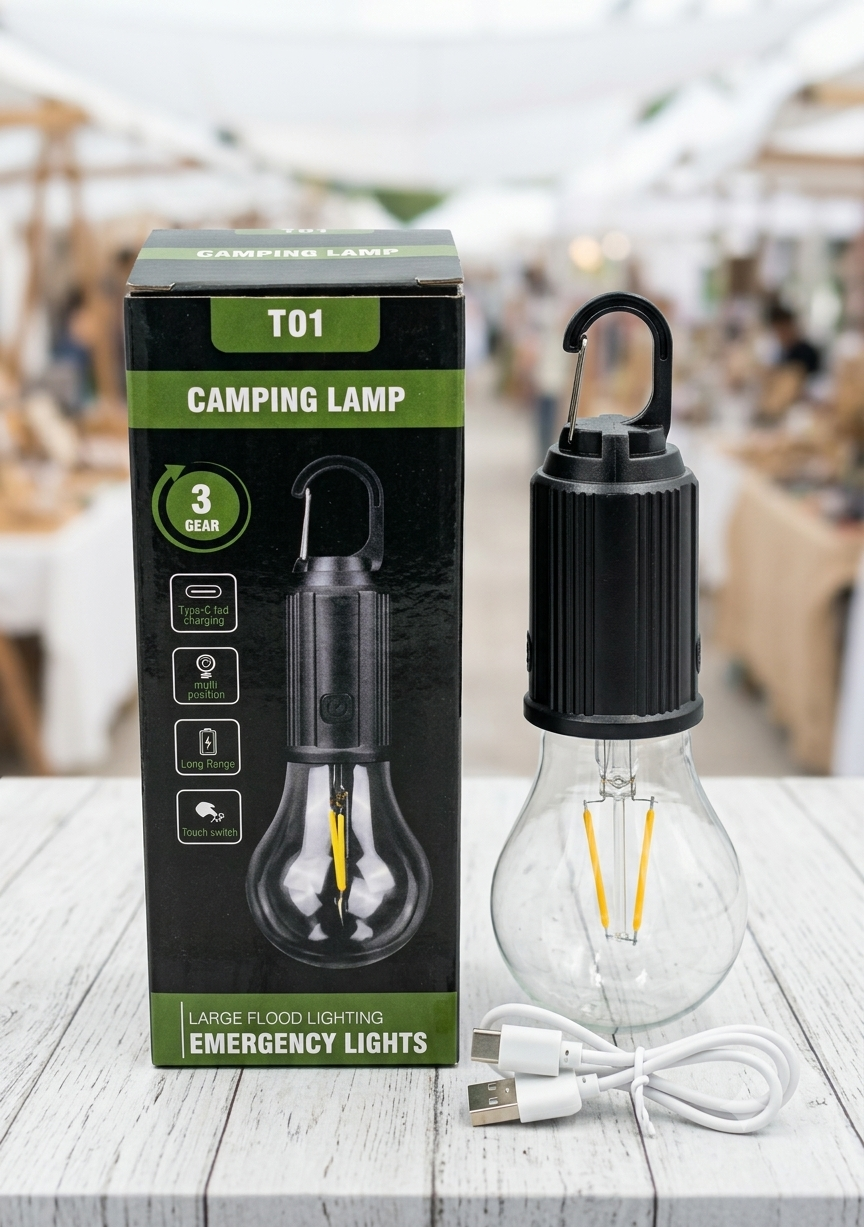 T01 Vintage Rechargeable Camping Lamp